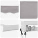 Copertină Gri deschis 500 x 300 x 165 cm Poliester și Aluminiu - WALTI WALTI