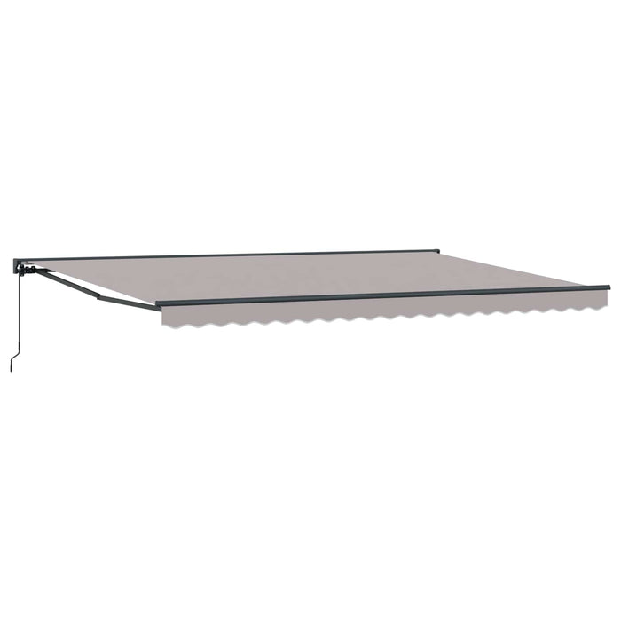 Cadru de copertină Manual Gri deschis 500 × 300 cm WALTI