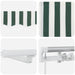Cortina Retractabilă Manual Verde și alb 500 × 300 cm - WALTI WALTI