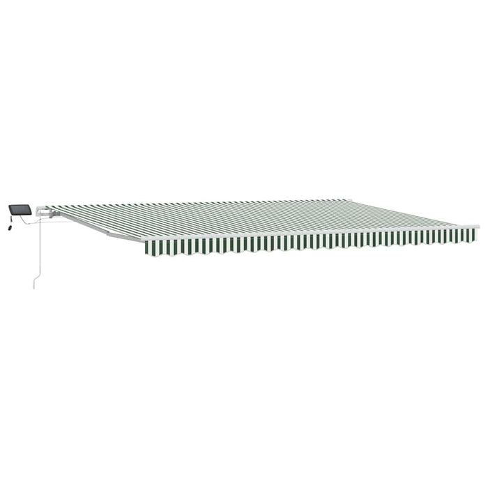 Cortina Retractabilă Manual Verde și alb 500 × 300 cm - WALTI WALTI