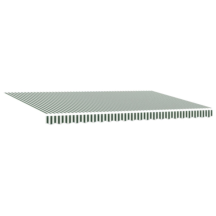 Cortina Retractabilă Manual Verde și alb 500 × 300 cm - WALTI WALTI