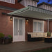 Cortina Retractabilă Manual Verde și alb 500 ×300 cm țesătură - WALTI WALTI