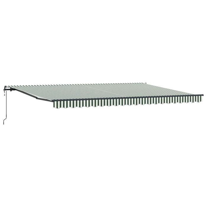 Cortina Retractabilă Verde și alb 500 × 300 cm - WALTI WALTI