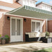 Cortina Retractabilă Manual Verde și alb 500 × 300 cm - WALTI WALTI