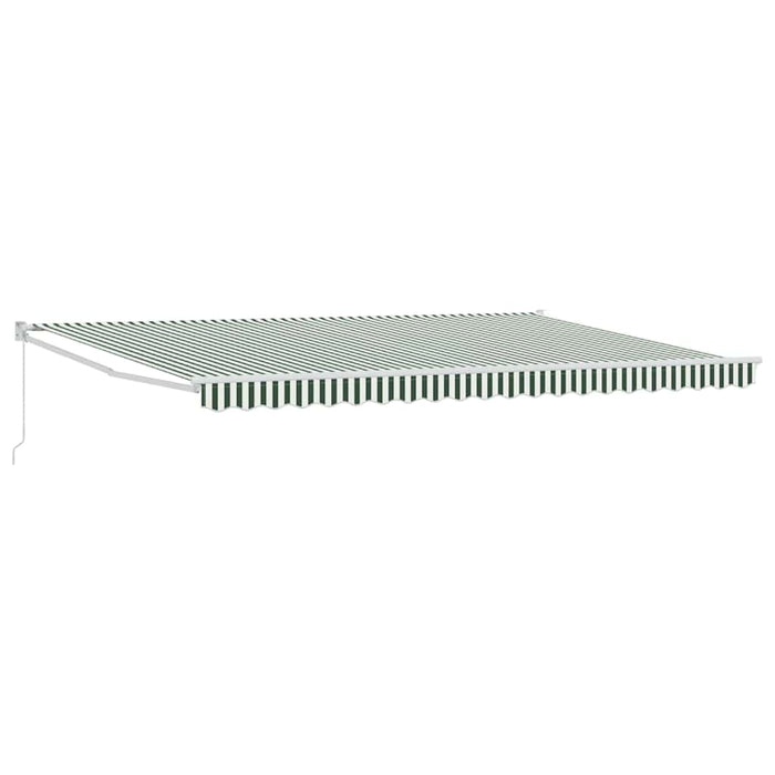 Cortina Retractabilă Manual Verde și alb 500 × 300 cm - WALTI WALTI