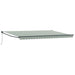 Copertină retractabilă manuală Verde 500 × 300 cm - WALTI WALTI