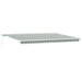 Cortina Retractabilă Verde și alb 500 × 300 cm Stofă și Metal - WALTI WALTI