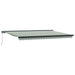 Cortina Retractabilă Verde și alb 500 × 300 cm Stofă și Metal - WALTI WALTI