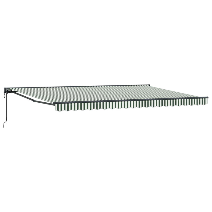 Cadru de copertină Verde și alb 500 × 300 cm - WALTI WALTI