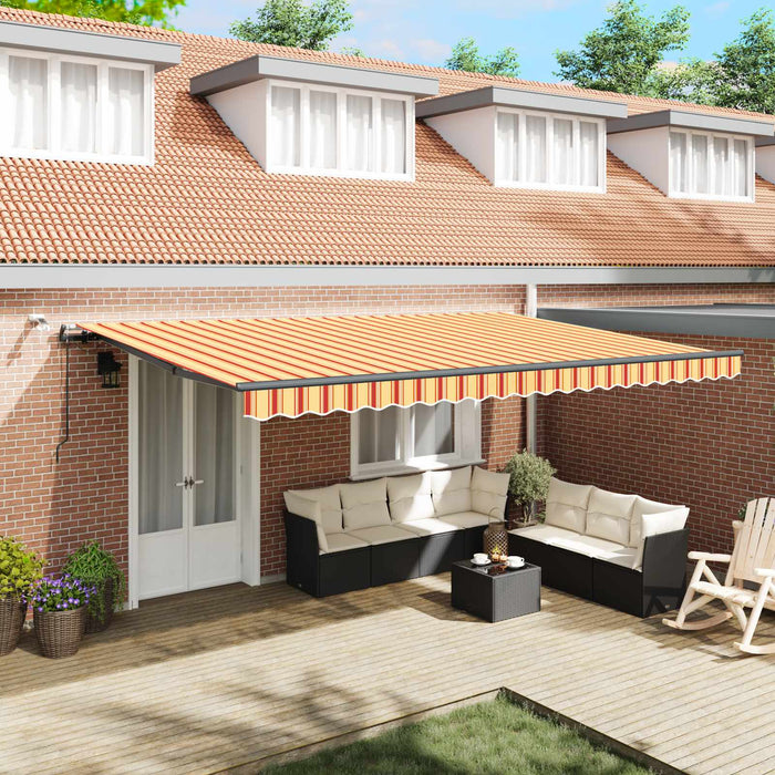 Țesătură pentru copertină cu Galben și portocalie 500 × 350 cm - WALTI WALTI