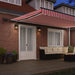 Cortina Retractabilă Manual Roșu și alb 500 ×350 cm țesătură - WALTI WALTI