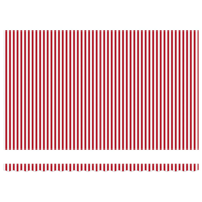 Cortina Retractabilă Roșu și Alb 500 × 350 cm - WALTI WALTI