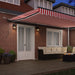 Țesătură pentru copertină cu Roșu și Alb 500 × 350 cm Poliester - WALTI WALTI