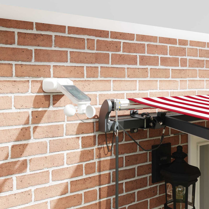 Țesătură pentru copertină cu Roșu și Alb 500 × 350 cm Poliester - WALTI WALTI
