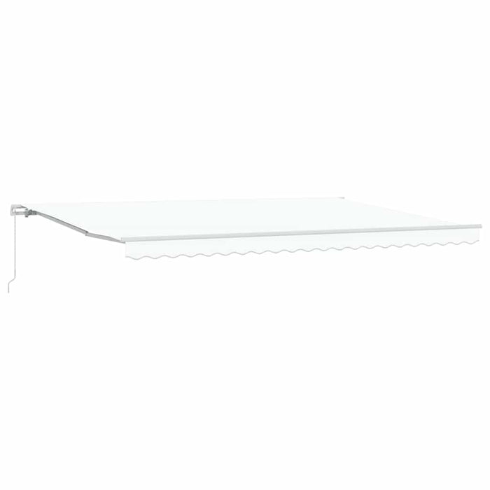 Cortina Retractabilă Alb 500 × 350 cm Poliester și Aluminiu - WALTI WALTI