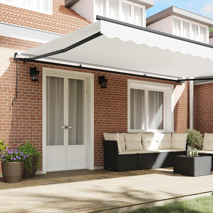 Cortina Retractabilă Manual Alb 500 × 350 cm Poliester și oțel - WALTI WALTI