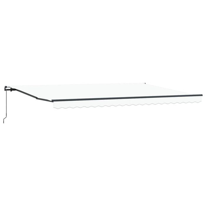 Cortina Retractabilă Manual Alb 500 × 350 cm Poliester și oțel - WALTI WALTI
