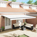 Cortina Retractabilă Alb 500 × 350 cm Țesătură și Aluminiu - WALTI WALTI