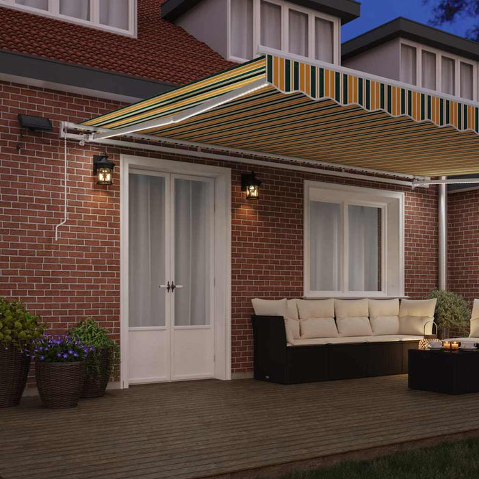 Cortina Retractabilă Manual Verde și galben 500 × 350 cm - WALTI WALTI