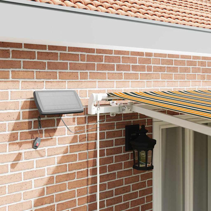 Cortina Retractabilă Manual Verde și galben 500 × 350 cm - WALTI WALTI
