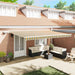 Cortina Retractabilă Manual Verde și galben 500 × 350 cm - WALTI WALTI