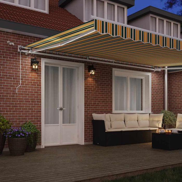 Cortina Retractabilă Verde și galben 500 × 350 cm - WALTI WALTI