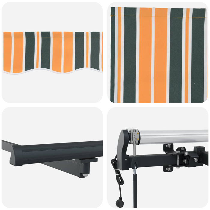 Cortina Retractabilă Verde și galben 500 × 350 cm - WALTI WALTI