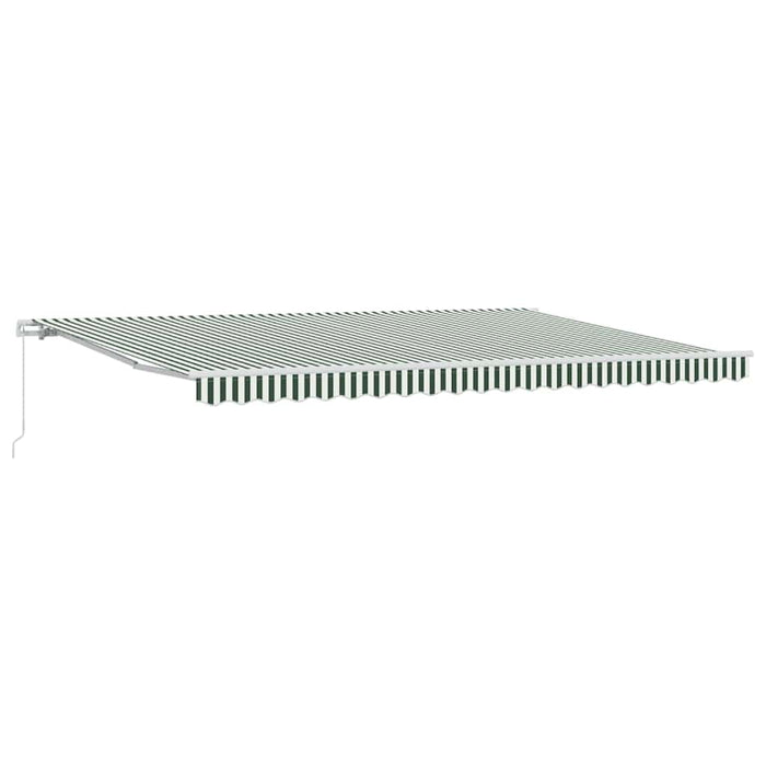 Cortina Retractabilă Manual Verde și alb 500 × 350 cm - WALTI WALTI