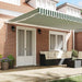 Cort electric retractabil Verde și alb 500 × 350 cm - WALTI WALTI