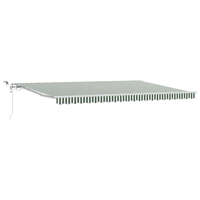 Cortina Retractabilă Verde și alb 500 × 350 cm - WALTI WALTI