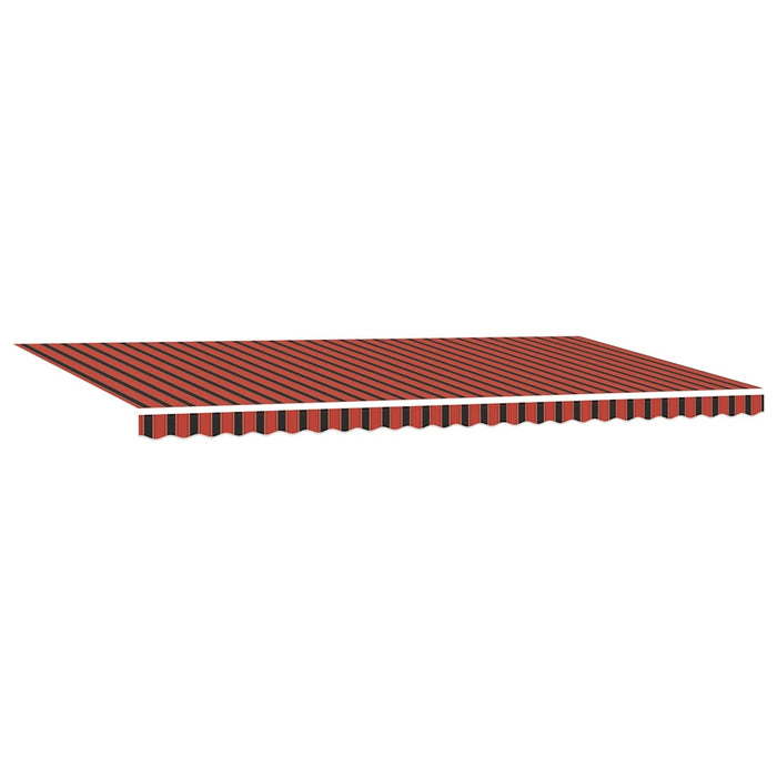 Marchiză retractabilă manuală cu LED portocalie și maro 600x300 cm - WALTI WALTI