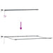 Marchiză retractabilă manuală cu LED portocalie și maro 600x300 cm - WALTI WALTI
