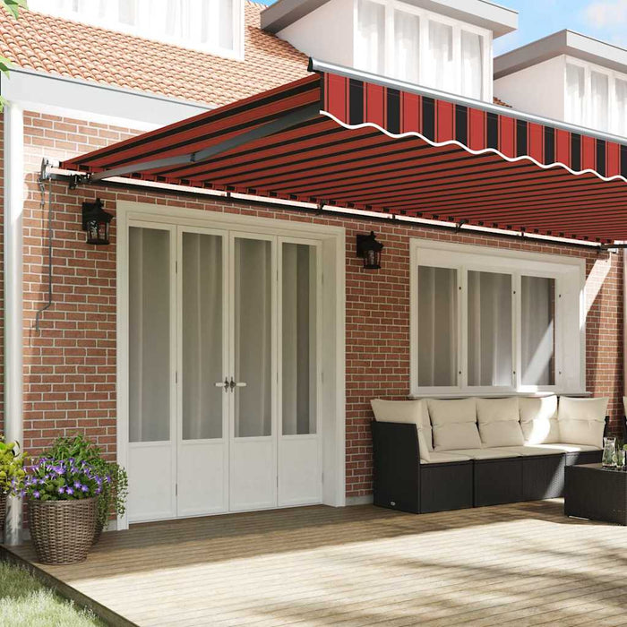 Pergola Automată Retractabilă Portocalie și Maro, 600 x 300 cm - WALTI WALTI