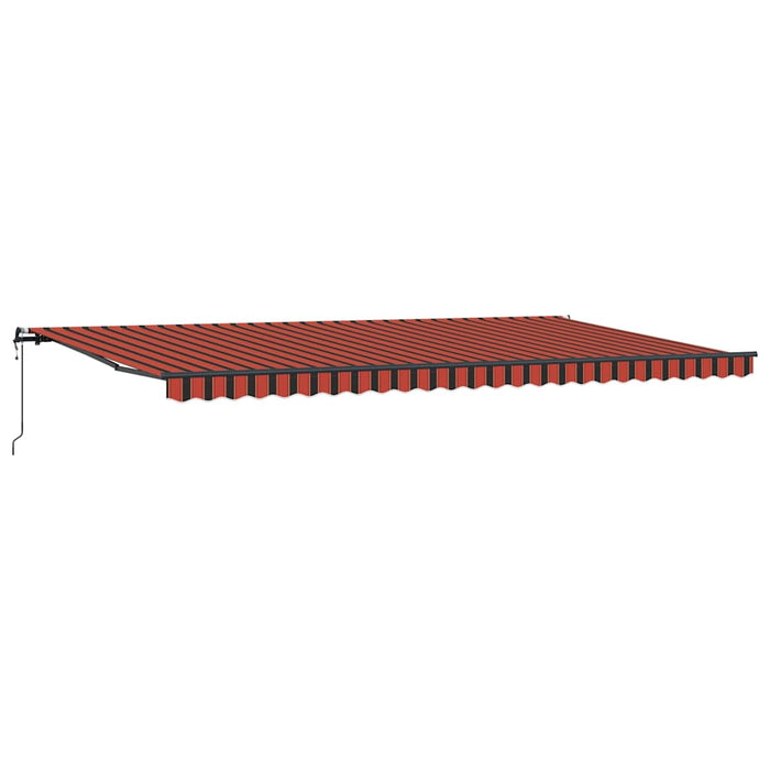 Pergola Automată Retractabilă Portocalie și Maro, 600 x 300 cm - WALTI WALTI