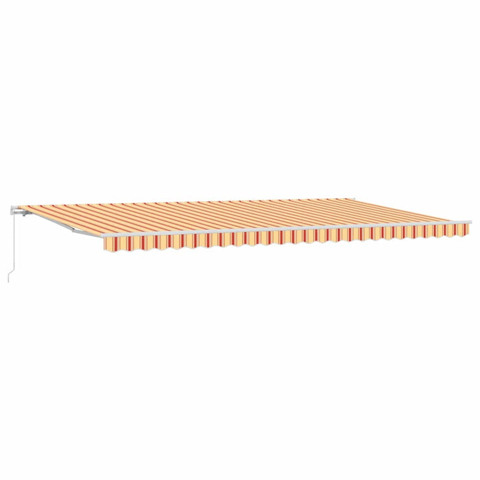 Copertină retractabilă Galben și portocalie 600 × 300 cm WALTI