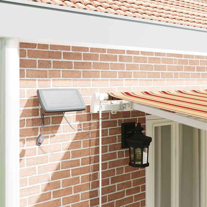 Copertină retractabilă Galben și portocalie 600 × 300 cm WALTI