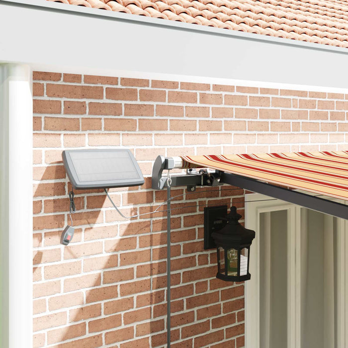 Copertină retractabilă Galben și portocalie 600 × 300 cm WALTI
