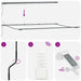 Marchiză Retractabilă Automată cu Dungi LED Multicolore 600x300 cm - WALTI WALTI