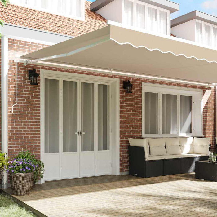 Cortina Retractabilă Bej 600 × 300 cm Poliester și Aluminiu - WALTI WALTI