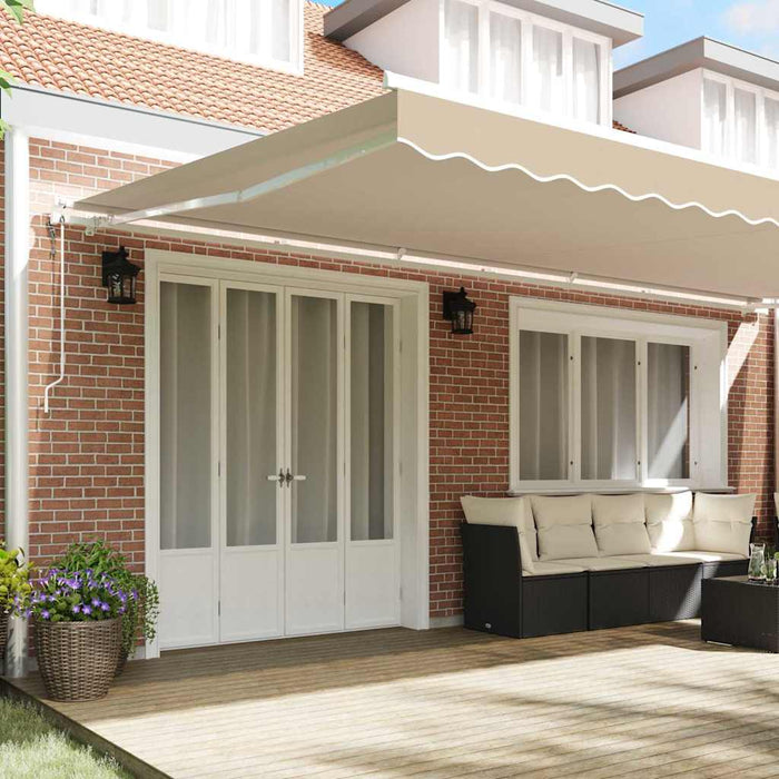 Cort electric retractabil Bej 600 × 300 cm - WALTI WALTI