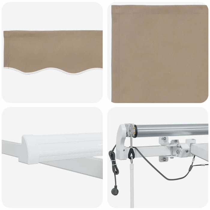 Cortina Retractabilă Bej 600 × 300 cm Poliester și metal - WALTI WALTI