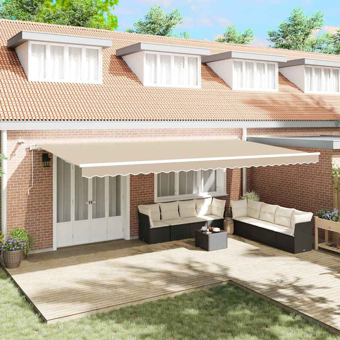 Cortina Retractabilă Bej 600 × 300 cm Poliester și metal - WALTI WALTI