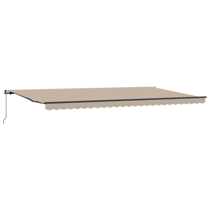 Cortina Retractabilă Manual Bej 600 × 300 cm Poliester și oțel - WALTI WALTI