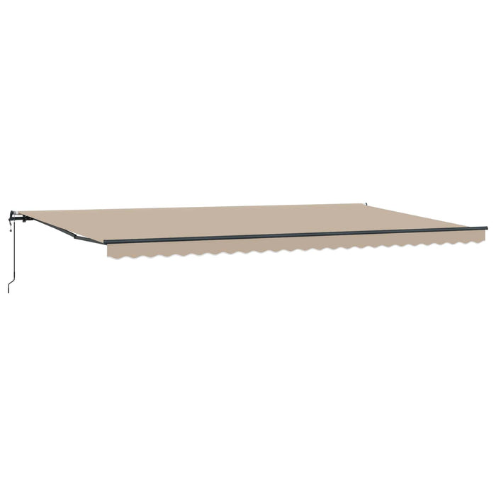 Cortina Retractabilă Bej 600 × 300 cm Țesătură și Aluminiu - WALTI WALTI
