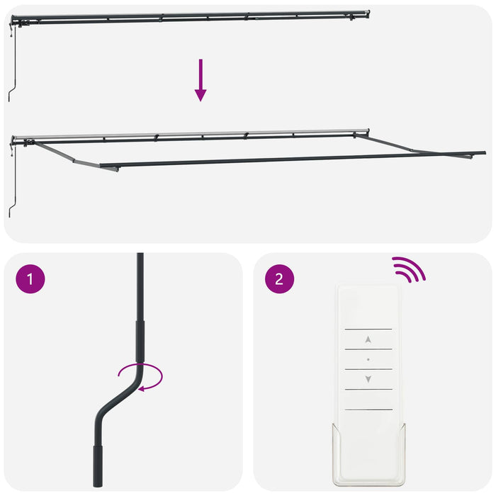 Cortina Retractabilă Bej 600 × 300 cm Țesătură și Aluminiu - WALTI WALTI