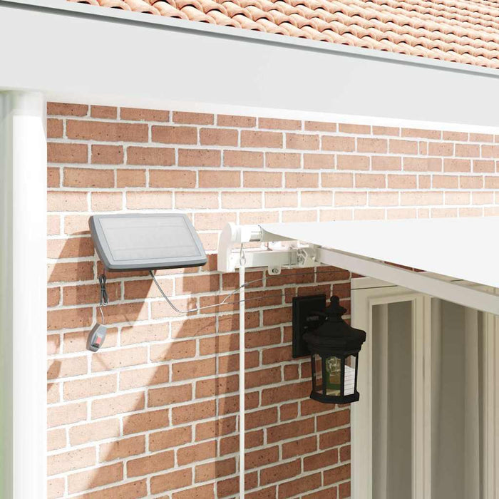 Copertină retractabilă Alb 600 × 300 cm Țesătură și Aluminiu WALTI