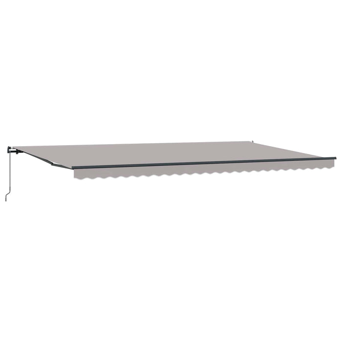 Cortina Retractabilă Gri deschis 600 × 300 cm Poliester și oțel - WALTI WALTI
