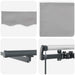 Cortina Retractabilă Manual Gri deschis 600 ×300 cm țesătură - WALTI WALTI