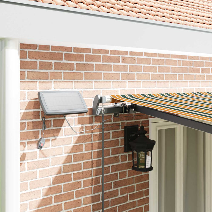 Cortina Retractabilă Verde și galben 600 ×300 cm țesătură - WALTI WALTI