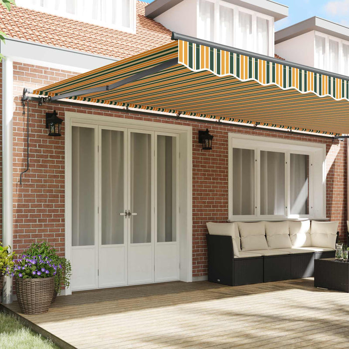 Cortina Retractabilă Verde și galben 600 × 300 cm - WALTI WALTI